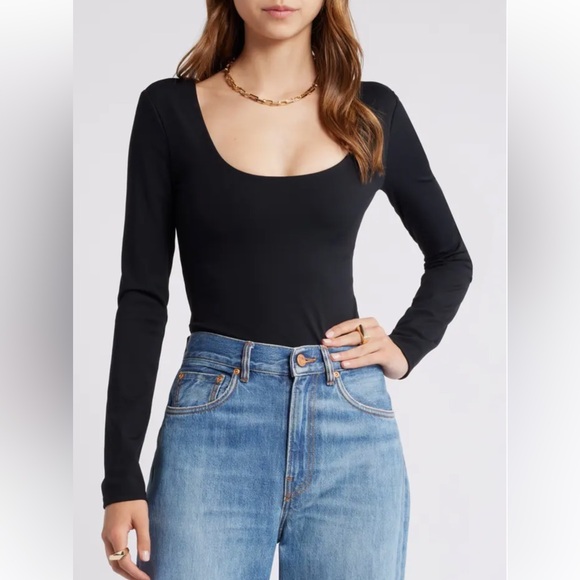 Open edit Tops - Open Edit Smooth Edit Scoop Neck Top